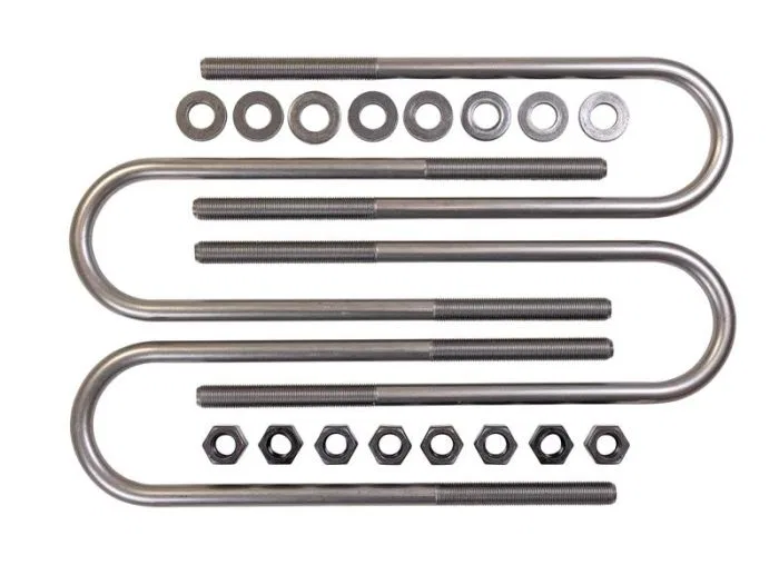 67-35120UB – READYLIFT Leaf Spring Axle U Bolt Kit, 26 Inch Length Round Includes 4 U Bolts/ Installation Hardware
